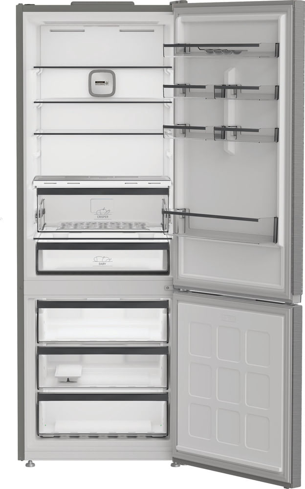 Bauknecht-Kuhl----Gefrierkombination-Standgerat-BHK2-6494-X6E-New-Silver-–-ARC-1035-2-doors-Frontal-open