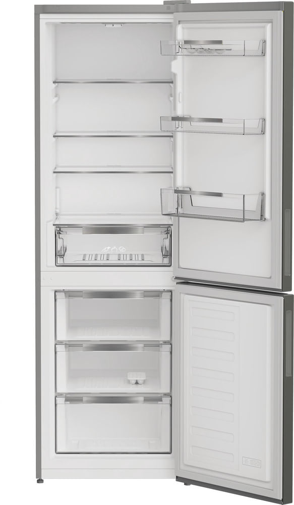 Bauknecht-Kuhl----Gefrierkombination-Standgerat-KGL-1850-IN-ARC-764-Manhattan-Gray-2-doors-Frontal-open