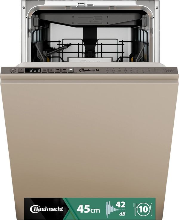 Bauknecht-Dishwasher-Einbaugerat-BK6IB10BS7LA0-Vollintegriert--Lieferung-ohne-Mobelfront--B-Frontal
