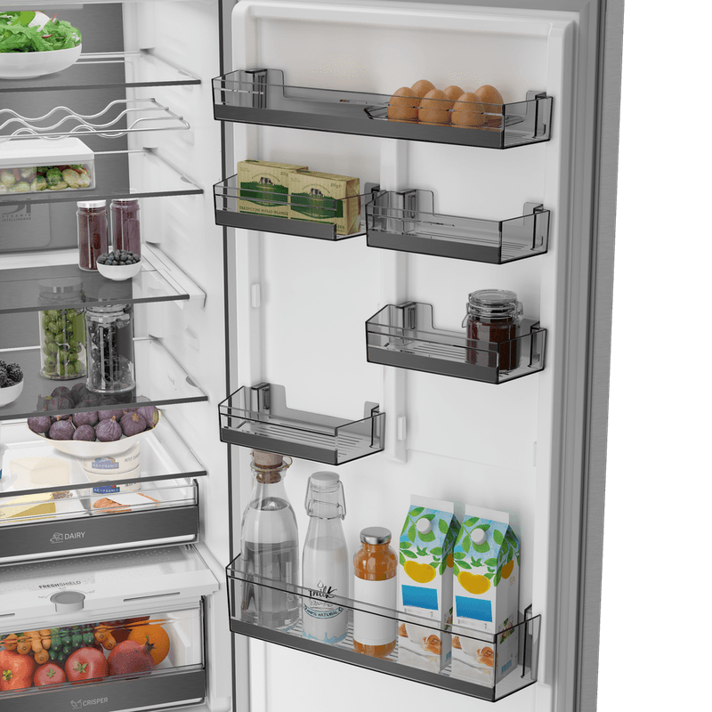 Bauknecht-Kuhl----Gefrierkombination-Standgerat-KGDNF-20CD-BL-ARC-764-Manhattan-Gray-2-doors-Lifestyle-detail